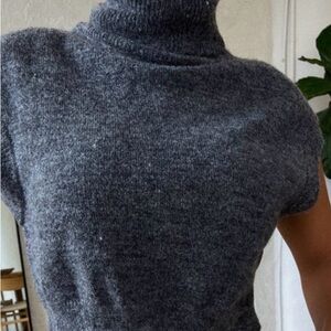 Miss Lola Charcoal Turtleneck Sweater